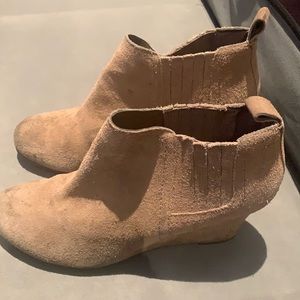 Dolce Vita suede wedge boots